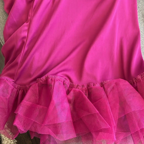 Macy’s Berry Color High Neck Cocktail Fit & Flare Sz 7 - Picture 10 of 12